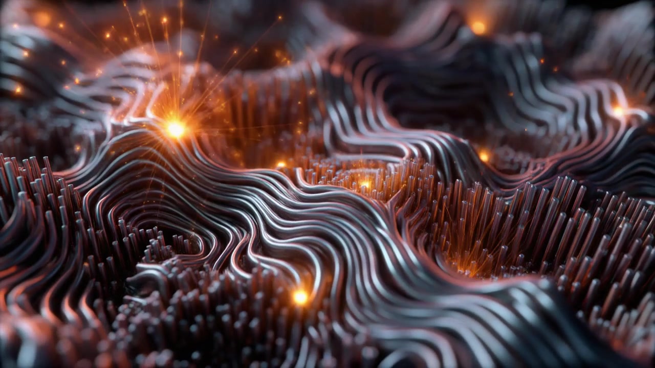 Abstract 3D Visualization of Data Flow and Neural Networks