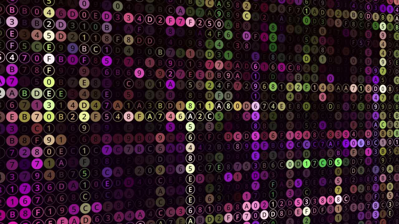 Abstract Digital Art with Random Numbers and Colors