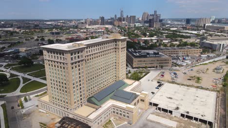 Michigan Central Station, recently restored in Corktown neighborliness of Detroit