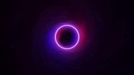 purple red blue aberrations abstract black hole forming swirling vortex animation