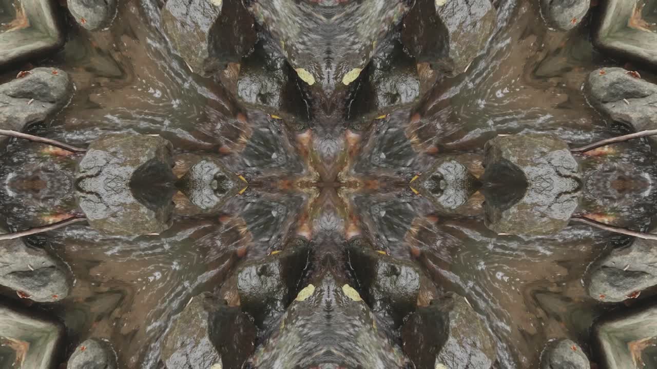 caleidoscopio de tomas de la naturaleza, wissahickon creek