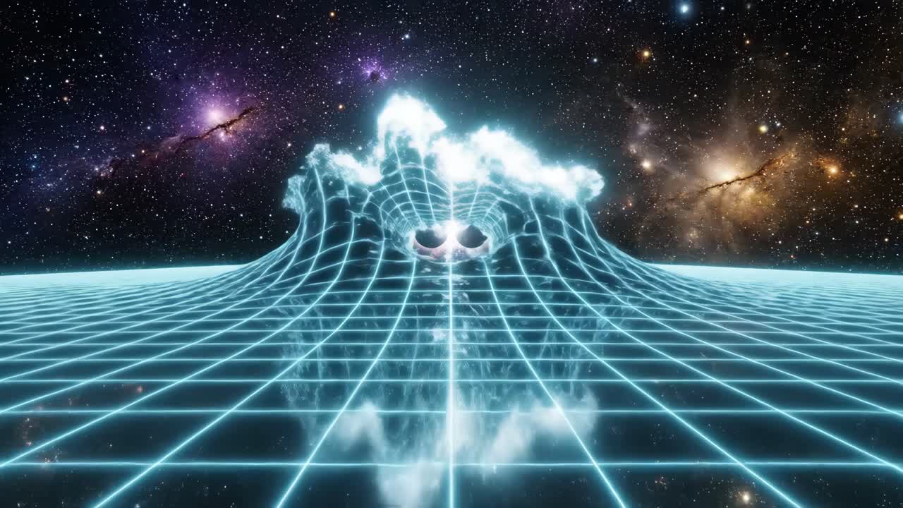 Visualization of a Black Hole and Space-Time Distortion