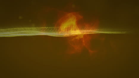 animación de rastros de luz que se mueven sobre un fondo negro