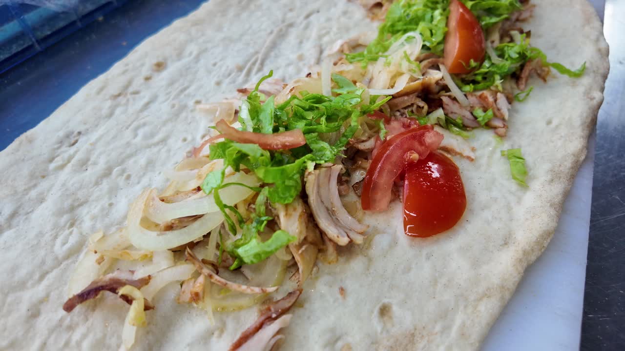 Making a Turkish Wrap