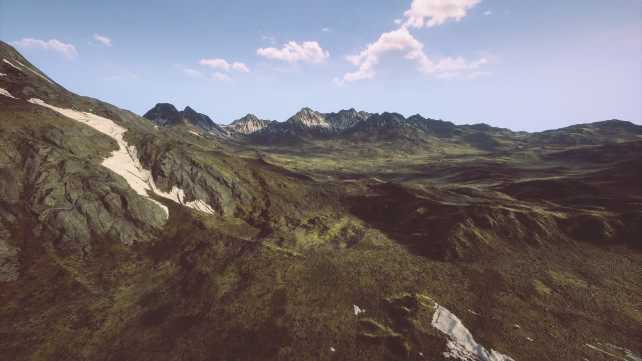 Stunning mountain view with rocky terrain and lush greenery