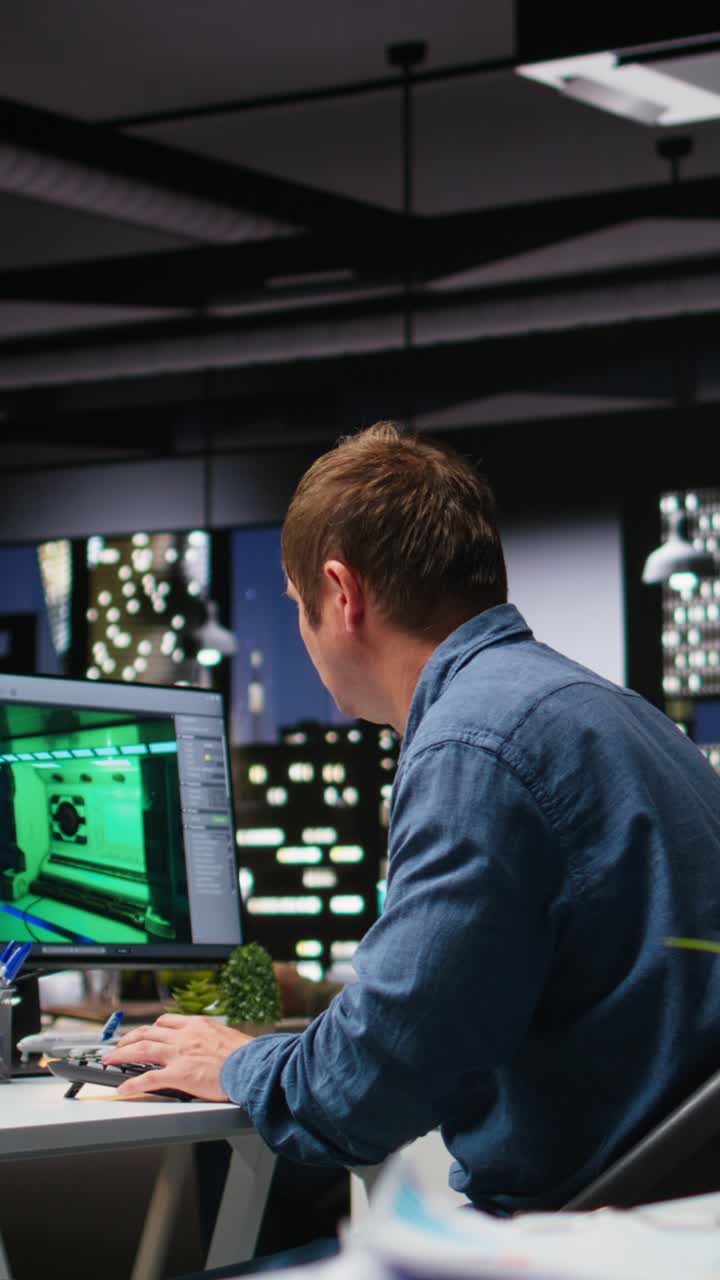 Vertical Video Game developer utilizes AI generated program to design spaceship station