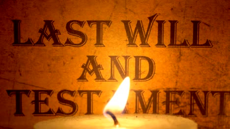 last will and testament