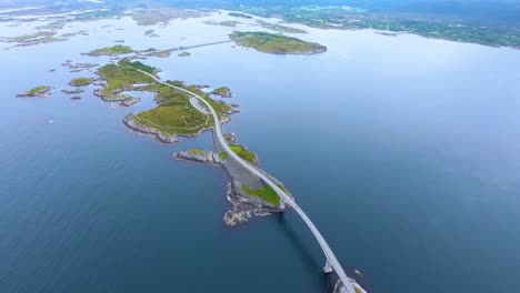 atlantic ocean road aerial footage norway