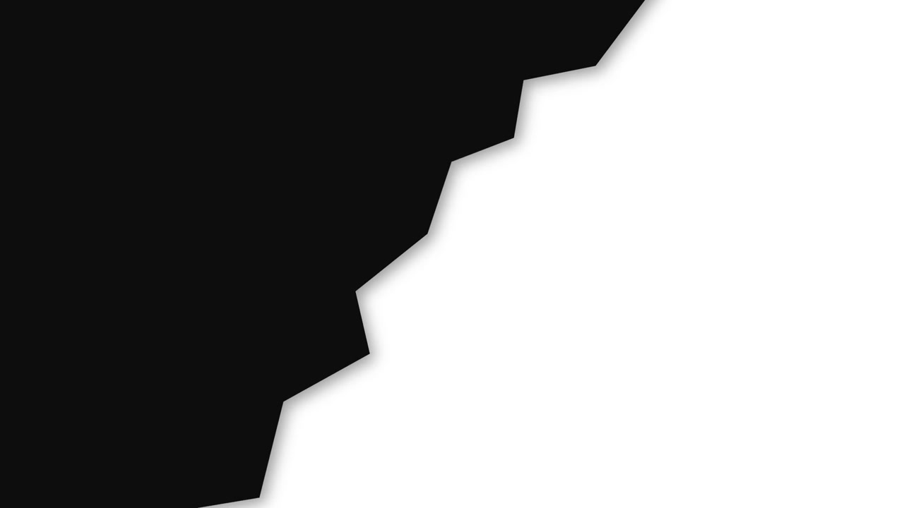 Abstract Geometric Split Screen with Black and White Background