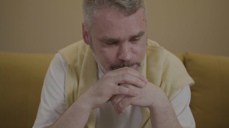 hombre visitando psicólogo.