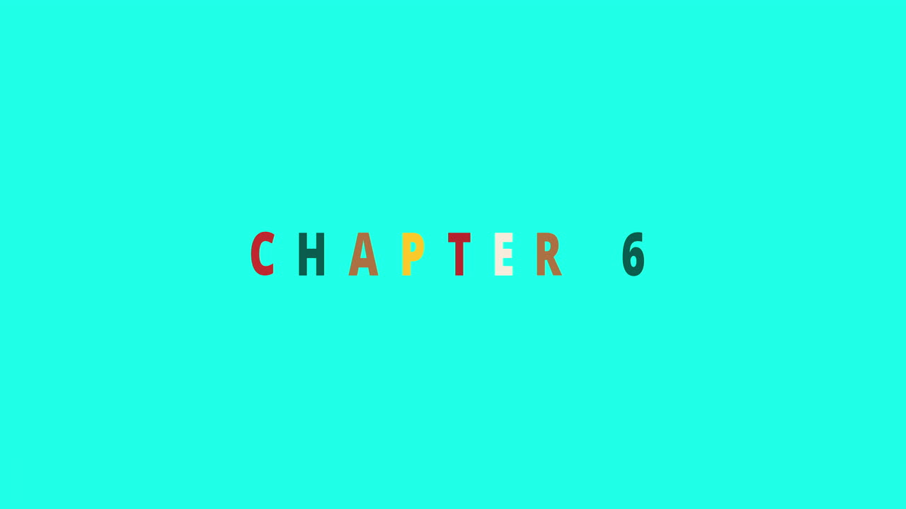 Chapter 6 - colorful Jumping Text effect with Christmas icons - Text Animation on cyan background
