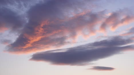 stunning sunset with pink and purple clouds