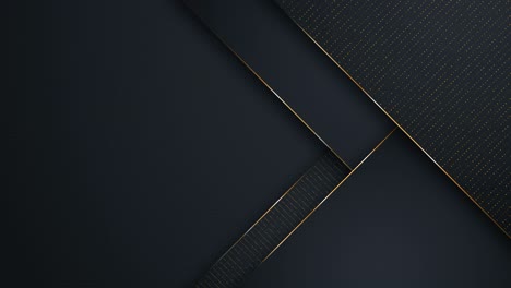 abstract luxury background. polygonal pattern. black and gold lines. seamless loop computer generated motion graphics. video 3840x2160.