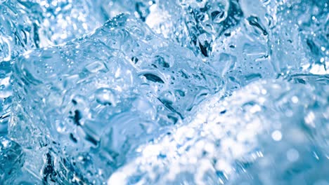 ice cubes closeup, abstract background.