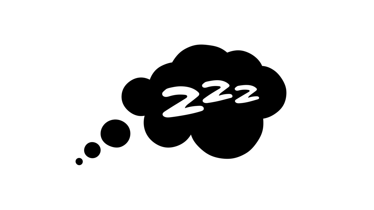 Icona animata a nuvoletta ZZZ del sonno