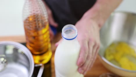 preparing ingredients in the kitchen
