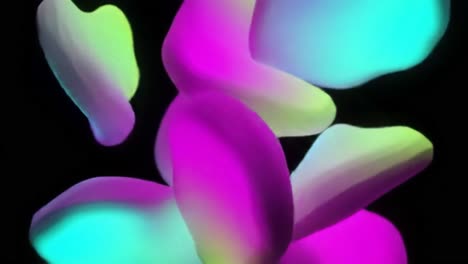 abstract colorful liquid shapes