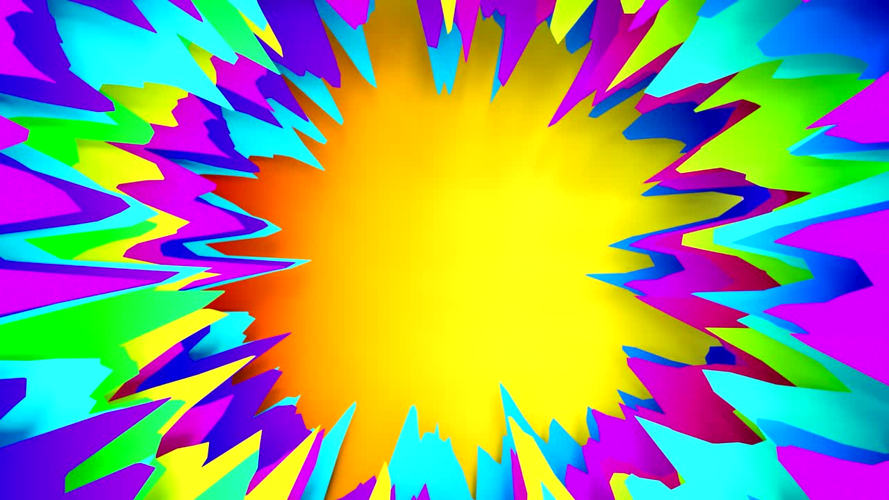 Latar Belakang Abstrak Ledakan Geometris Penuh Warna