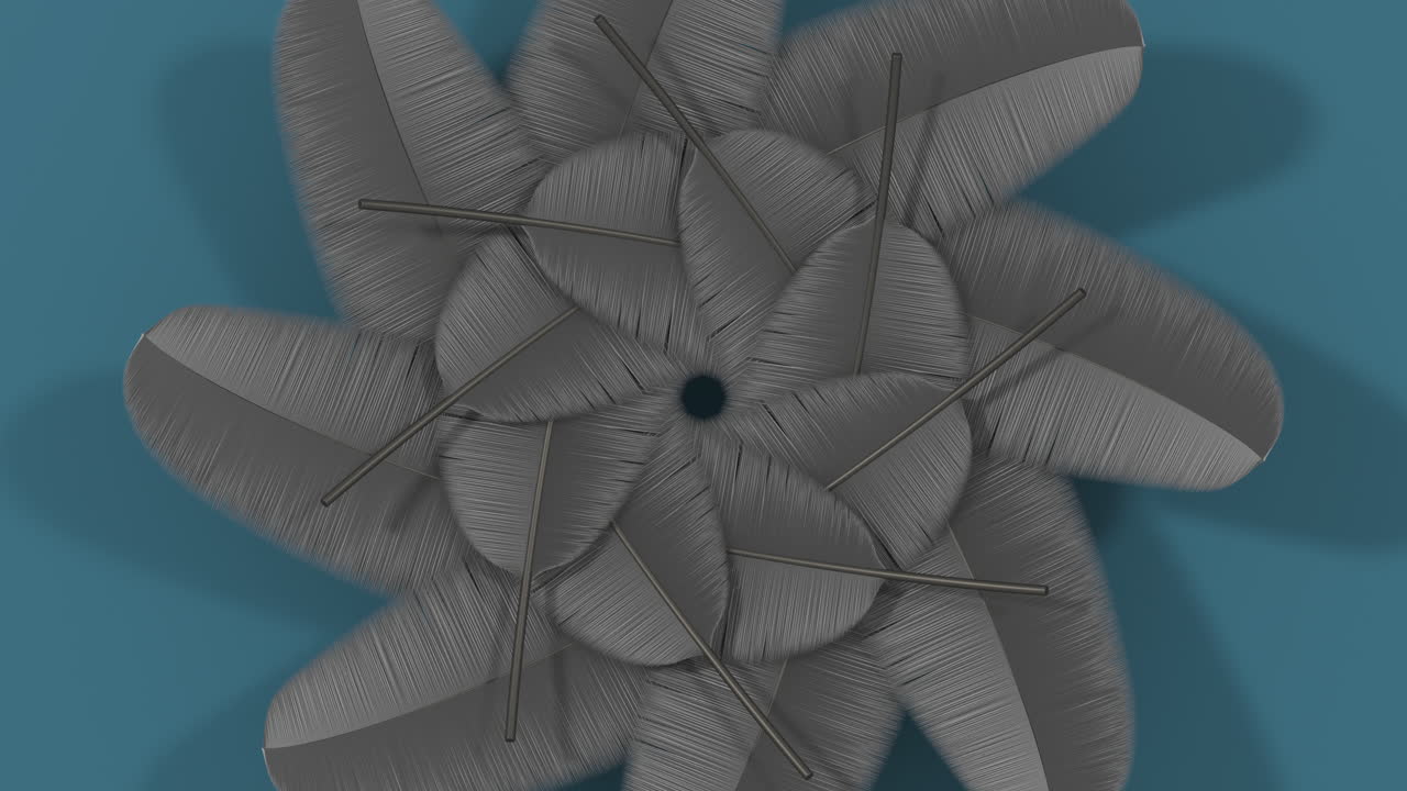 부드러운 털 배경의 루프 회전, 3d 렌더링