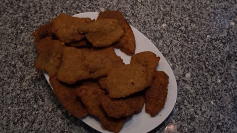 Turkey-Breaded-Steak-on-kitchen-counter