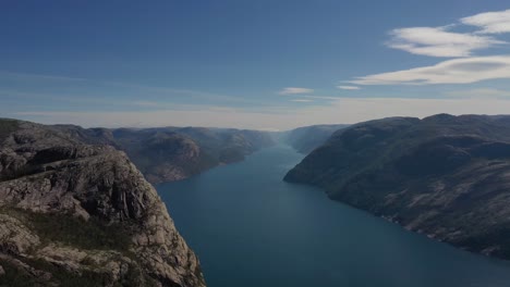 aerial footage beautiful nature norway.