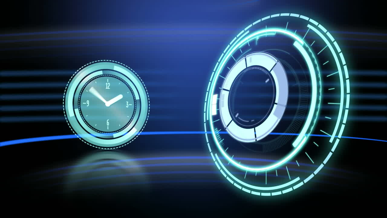 movimiento de reloj y procesamiento de datos