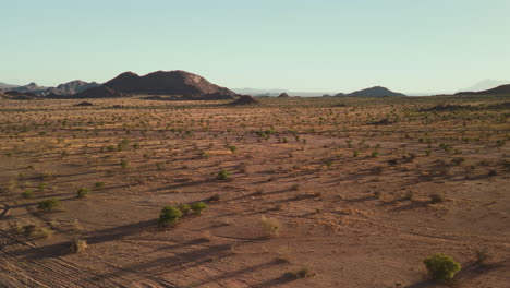 aerial view of a dry african savanna