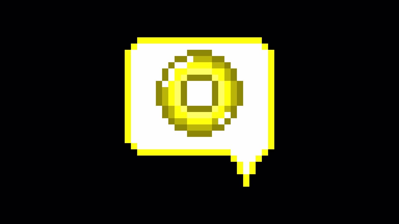 Pixel art animation icon speech bubble circle mark (3)
