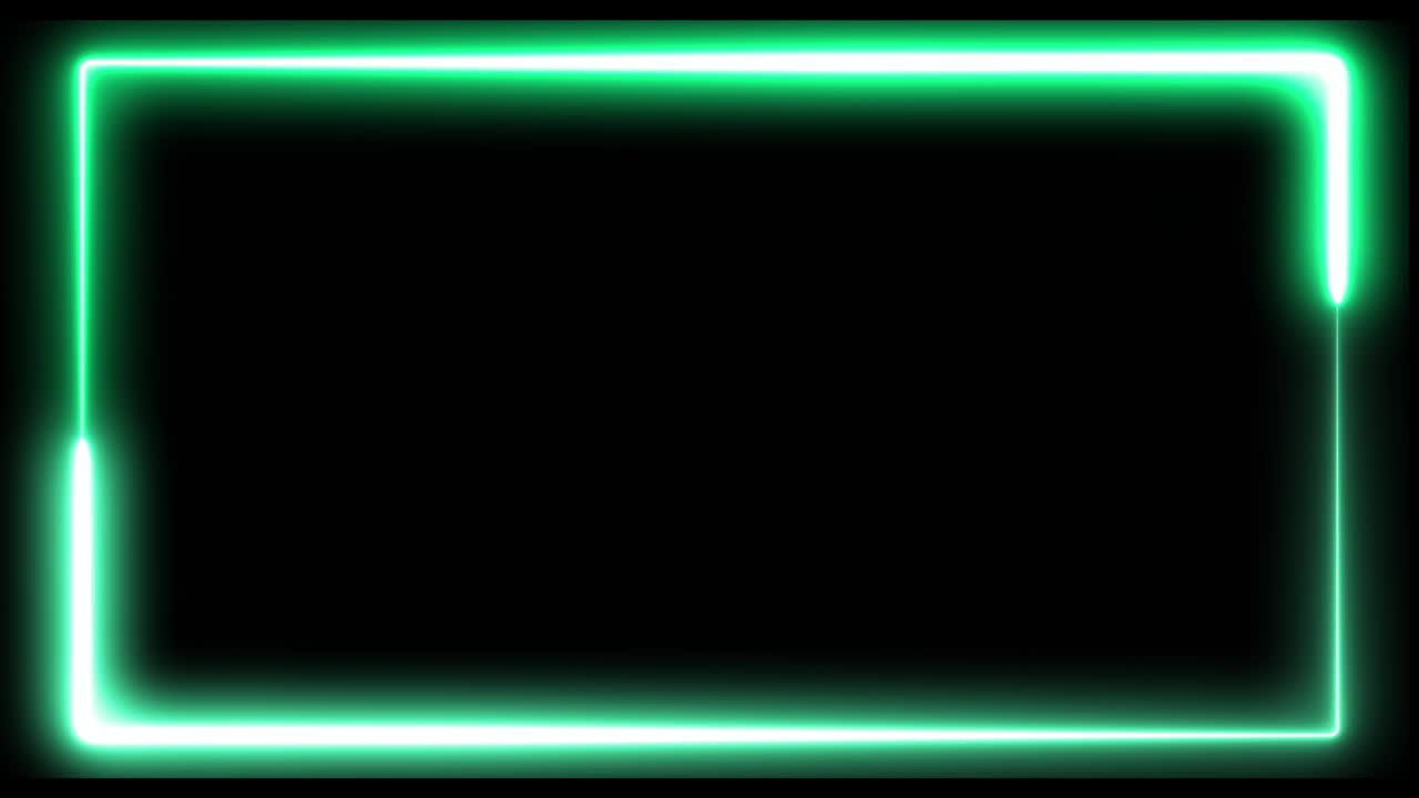 유행의 네온 민트 색상으로 인기 있는 네온 반이는 선