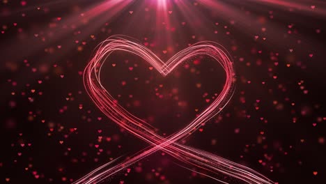 gran corazón para el día de san valentín, el día de la madre o los eventos de bodas de fondo