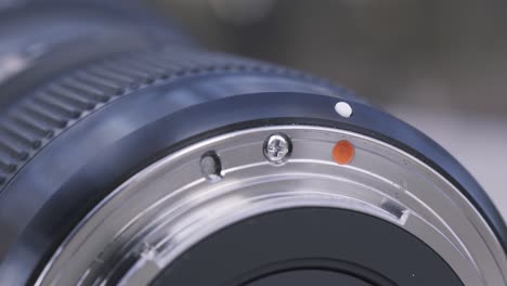 closeup of camera lens