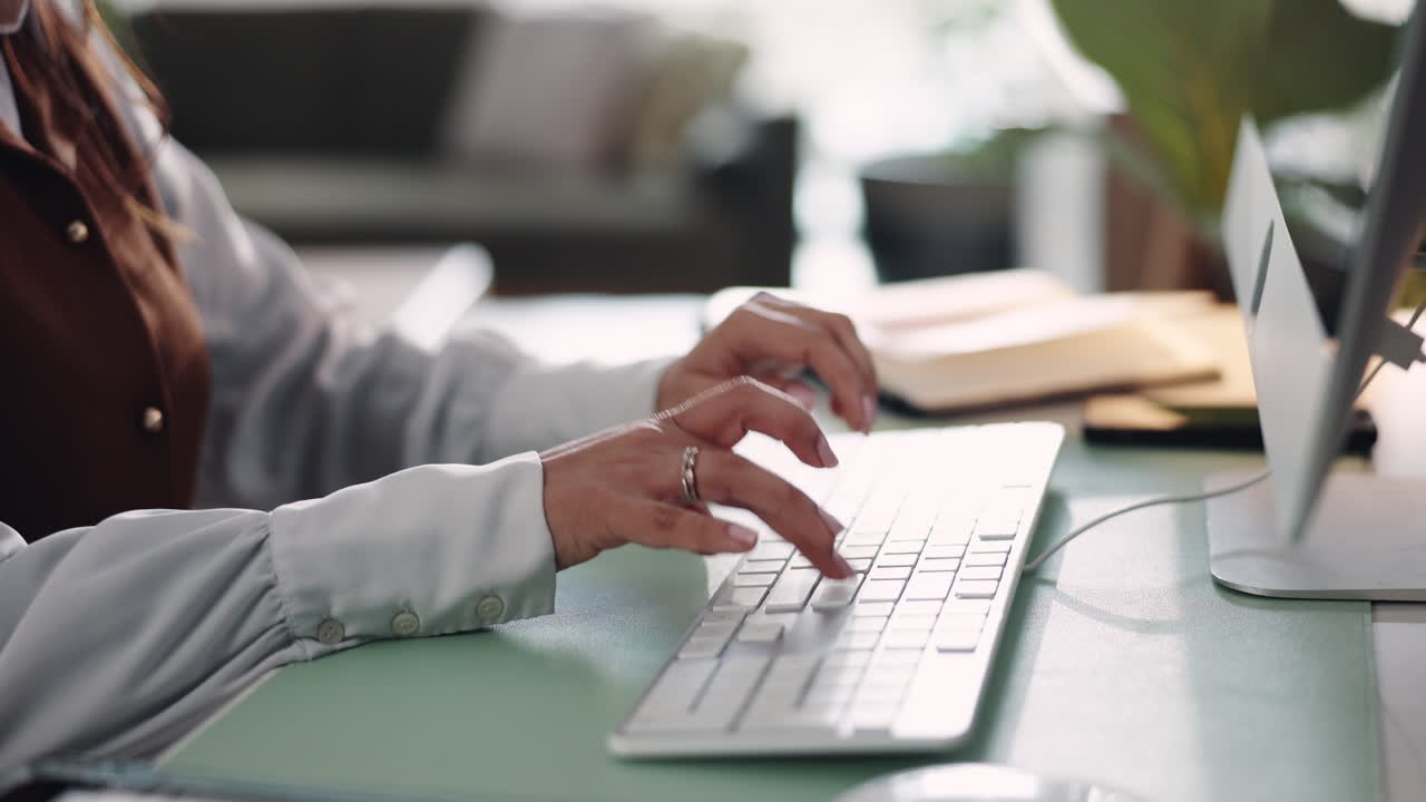 Woman working at a desk