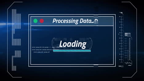 Animación-De-Texto-Y-Barras-De-Carga-Con-Lenguaje-Informático-Sobre-Fondo-Azul.