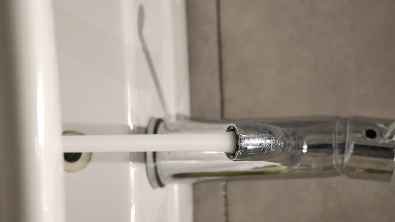 Water Running from Faucet