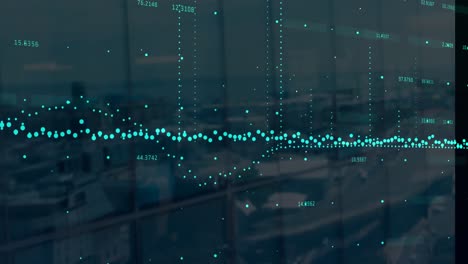 Animation-of-data-processing-over-cityscape