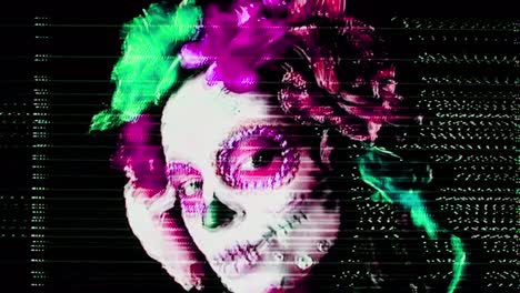 woman muerto glitch 4k 03