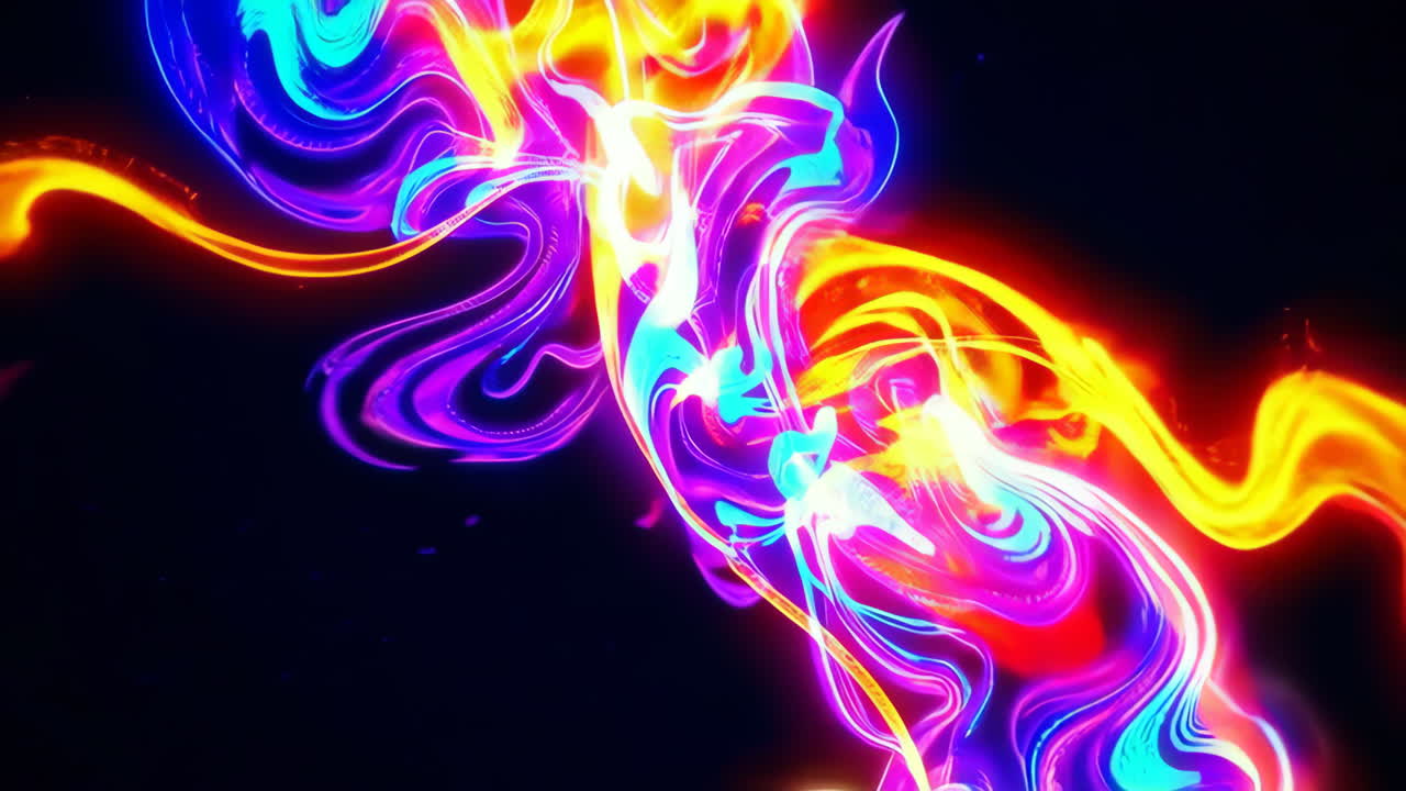 arte fluido de neón abstracto