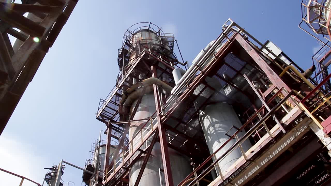 exterior de las plantas industriales