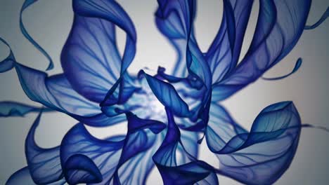 diseño floral azul abstracto