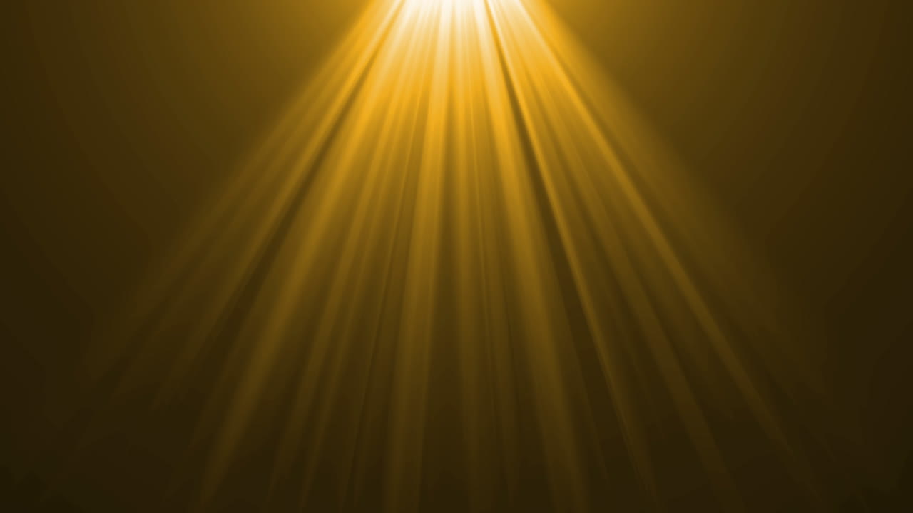 Animation of light rays over black background