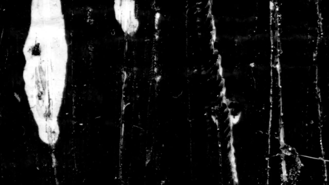 Abstract Black and White Film Grain Overlay with Scratches and Dust
