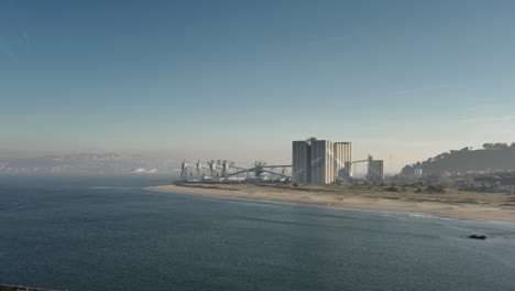 sea silos facility by the sea