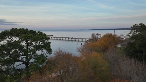 aerial view of her in fairhope alabama