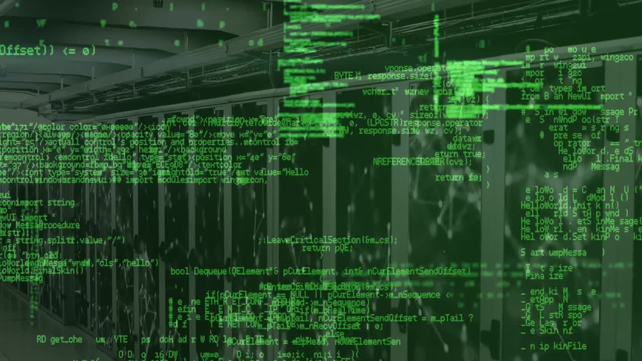 Animation of data processing over servers