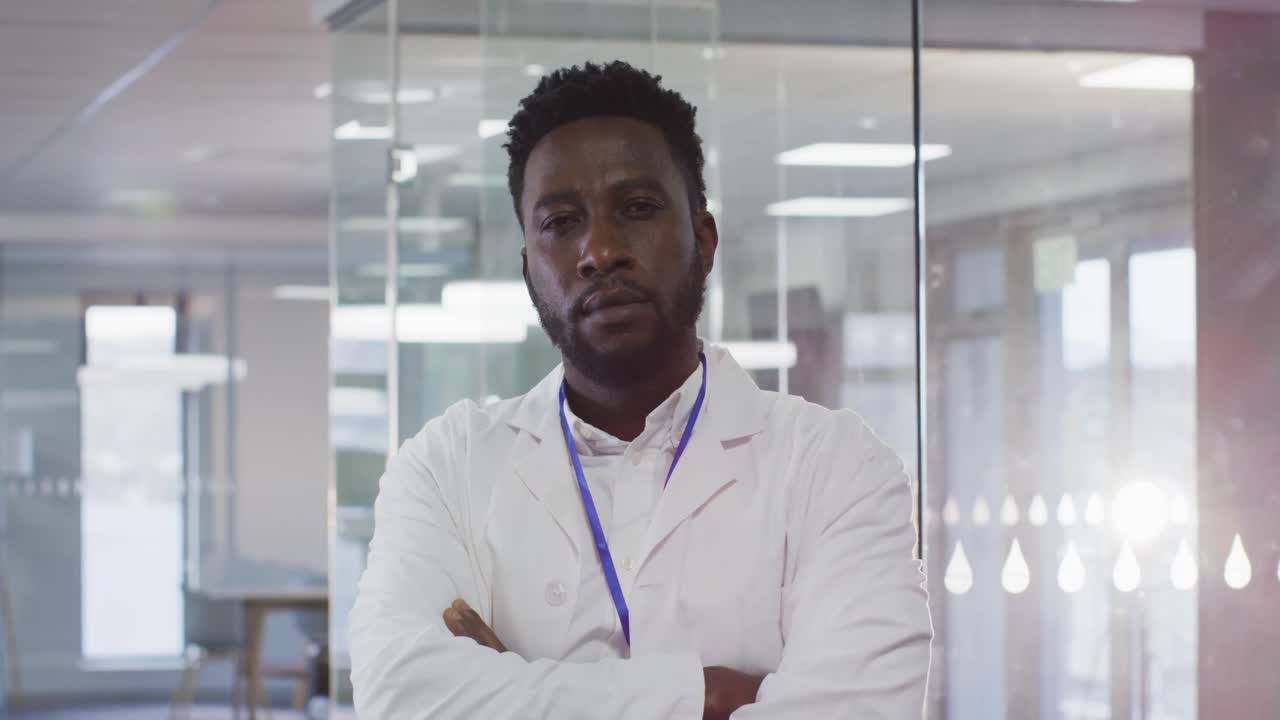 Portrait of male doctor smiling in hospital