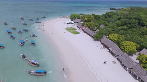 Tropische-Paradiesstrände-Der-Insel-Kwale-Für-Touristen-In-Tansania,-Luftaufnahme