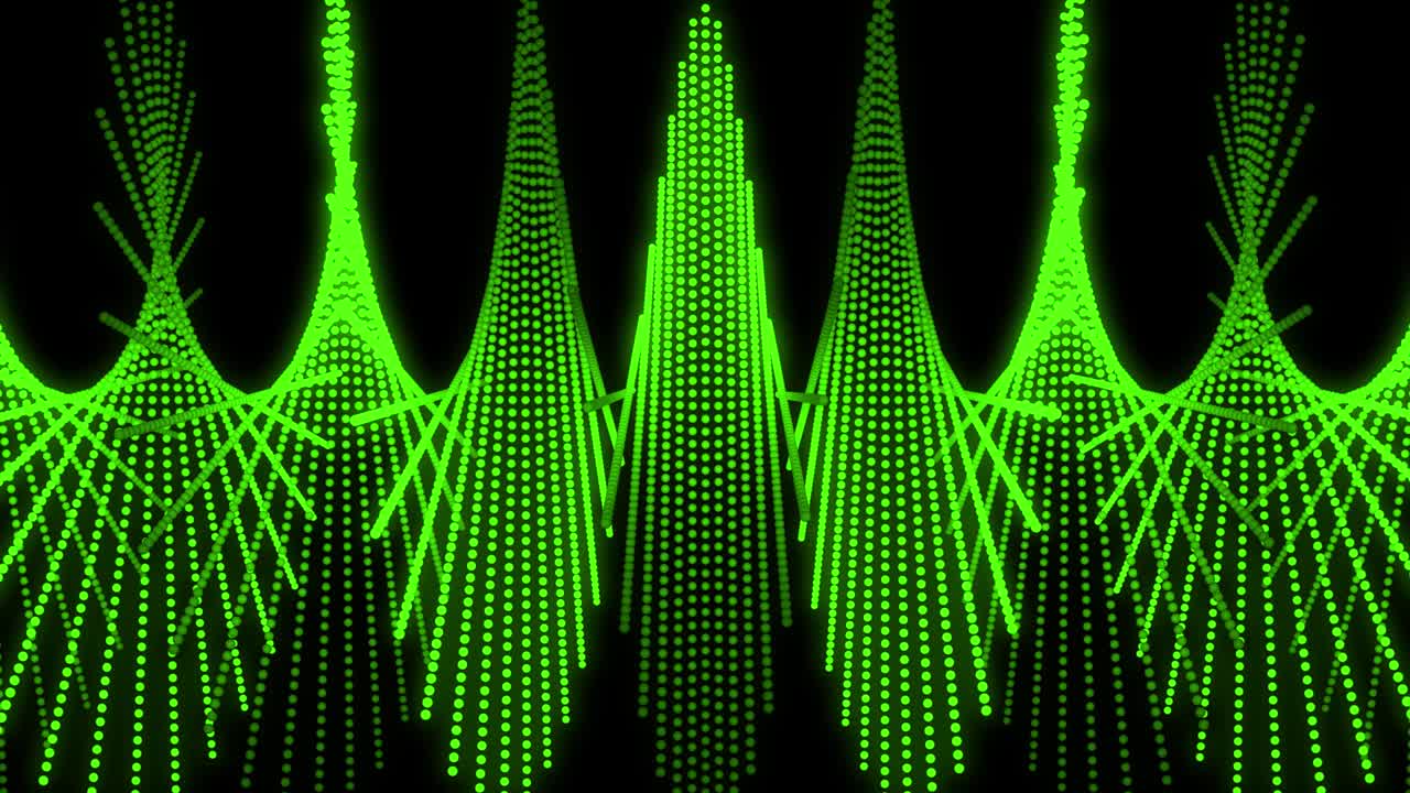 녹색 점 모양 패턴 애니메이션 모션 그래픽