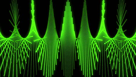 green color dot shape pattern animation motion graphics