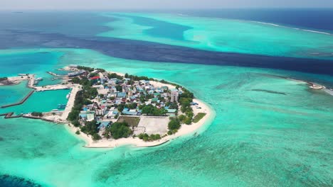 aerial view of gulhi island, maldives