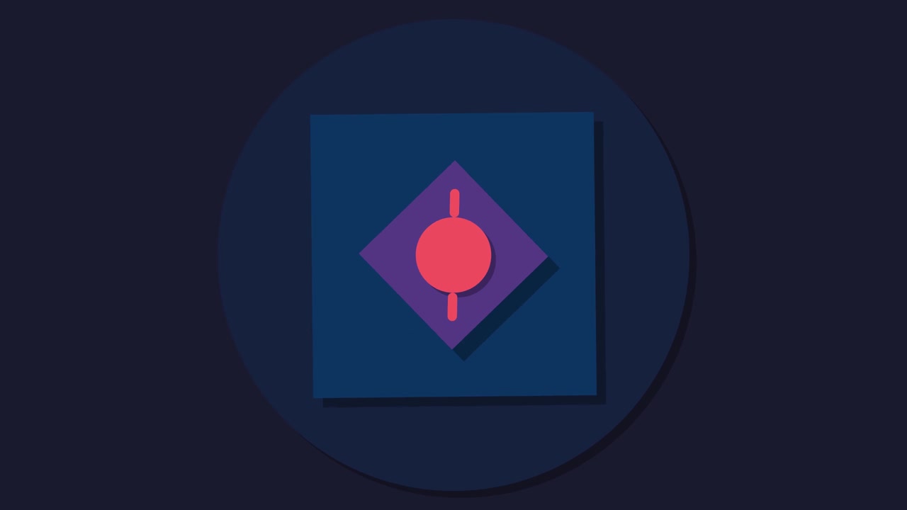 Abstract Geometric Animation of Rotating Shapes